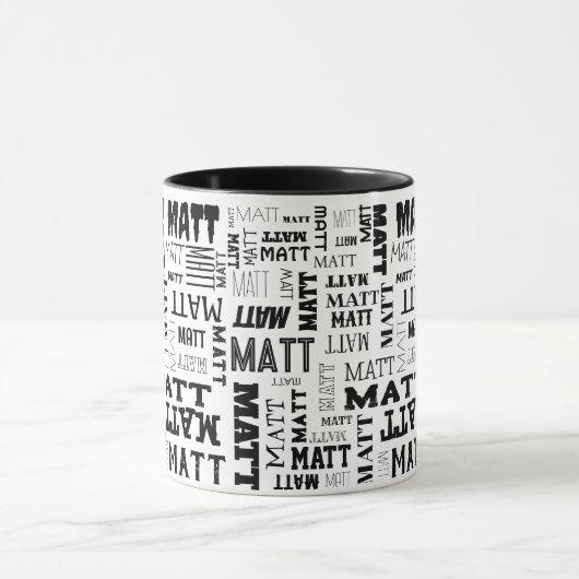 Je (korte) naam is hier te vinden mok (Midden)