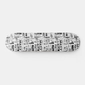 Je (korte) naam is hier te vinden skateboard (Horizontaal)