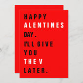 Je krijgt de V-Valentijnsdag later (Voorkant / Achterkant)