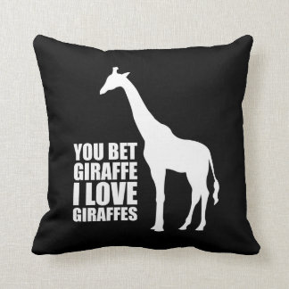 Je krijgt Giraffe waar ik van Giraffe hou Kussen
