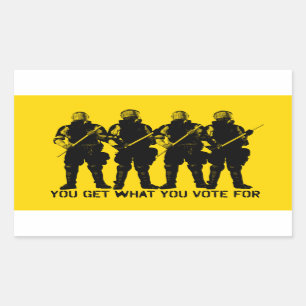 Je krijgt waar je op stemt Sticker set