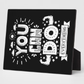 Je kunt alles doen fotoplaat (Zijkant)