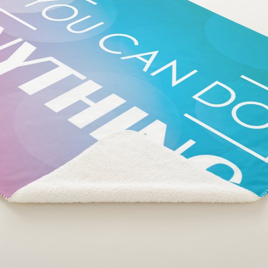 Je kunt alles doen sherpa deken (3/4)