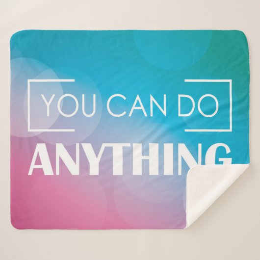 Je kunt alles doen sherpa deken (Voorkant (horizontaal))