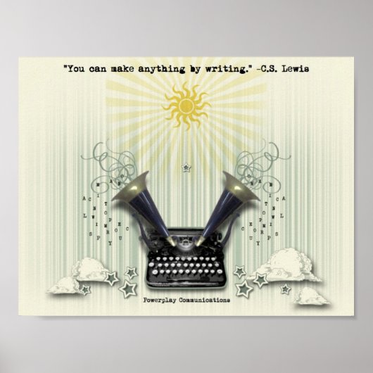 Je kunt alles maken door poster te schrijven (Voorkant)