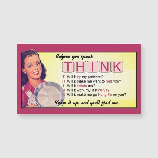 Je kunt beter denken - Magnet (Voorkant)