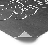 Je kunt dance Wedding Dance Floor Sign. Poster (Hoek)