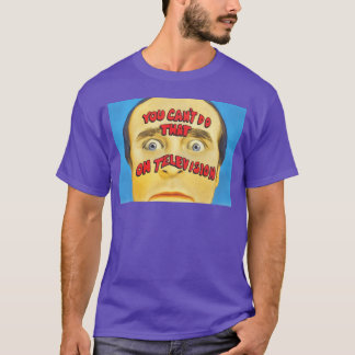 Je kunt dat niet doen op televisie vintage vriende t-shirt