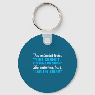 Je kunt de I Am The Tee Graphic niet weerstaan Sleutelhanger