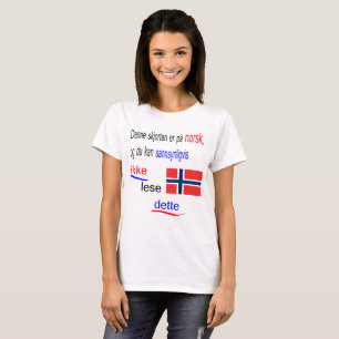 Je kunt deze T-shirt waarschijnlijk niet lezen