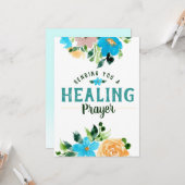 Je kunt een hellende gebed sturen kaart (Voorkant / Achterkant in situ)