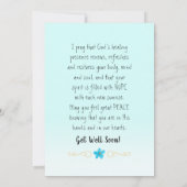 Je kunt een hellende gebed sturen kaart (Achterkant)