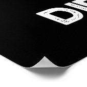 Je kunt een verschil maken Grappige taart Pun Dark Poster (Hoek)