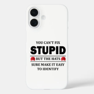 Je kunt geen domme dingen oplossen iPhone 16 hoesje