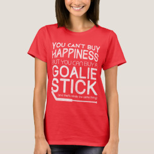 Je kunt geen geluk kopen Funny Hockey Goalie Top