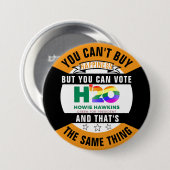 Je kunt geen geluk kopen ronde button 7,6 cm (Voorkant /achterkant)