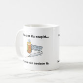 Je kunt geen stuitende zuster Sarcasm herstellen Koffiemok (Voorkant links)
