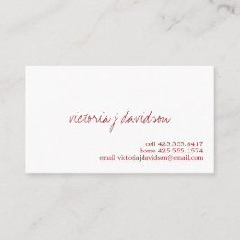 Je kunt gewoon bellen met je visitekaartje