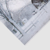 Je kunt gewoon de stilte horen - winterschuur tissuepapier (Detail)