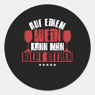 Je kunt gewoon van één wijntype houden... ronde sticker