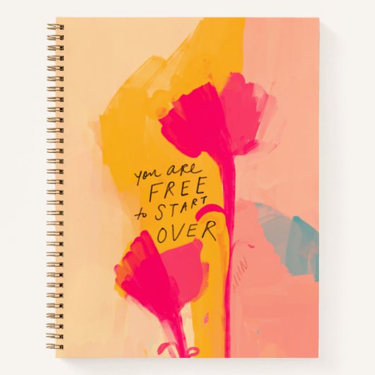 Je kunt gratis beginnen boven Inspirerend prijsopg Notitieboek (Voorkant)