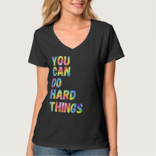 Je kunt harde dingen doen in Ally Rainbow Lgbt Fla T-shirt
