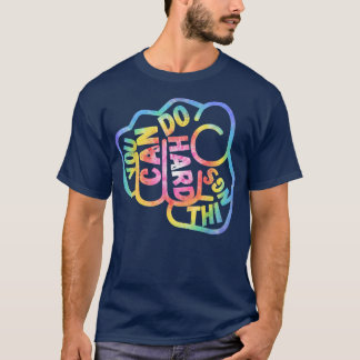 Je kunt harde dingen doen Motivatie LGBT Mannen Vr T-shirt