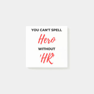 Je kunt Hero niet zonder 'HR' 2 Post-it® Notes