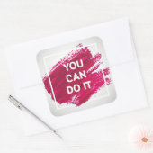 Je kunt het doen 3 vierkante sticker (Envelop)