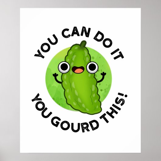 Je kunt het doen met deze grappige Veggie Pun. Poster (Voorkant)