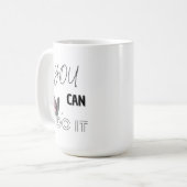 Je kunt het doen - Motivatie koffie Mok (Voorkant links)