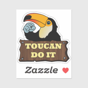 Je kunt het doen sticker
