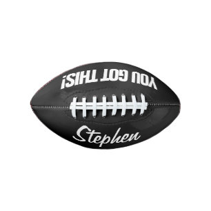 Je kunt het! gepersonaliseerde mini voetbal cadeau american football