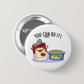 Je kunt het grappig doen met conserven ronde button 5,7 cm (Voorkant /achterkant)