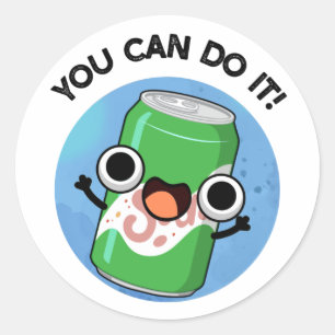 Je kunt het grappige Soda Pop doen Ronde Sticker