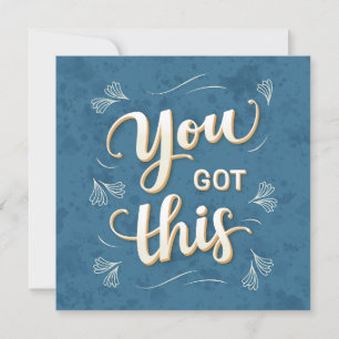 Je Kunt Het Lettertype Motivatiekaart