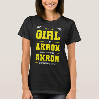 Je kunt het meisje uit het Vriendin van Akron Ohio T-shirt
