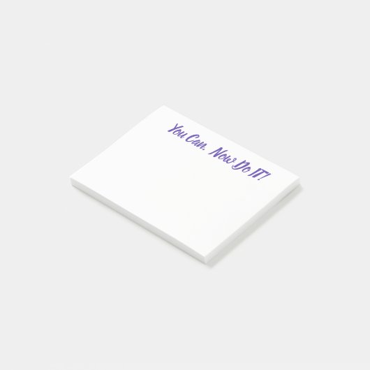 Je kunt het nu doen! Post it Note Pad (Schuin)