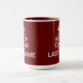 Je kunt je achternaam niet meer opgeven mok (Midden)