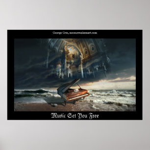 Je kunt je gratis aanvragen of muziek instellen poster