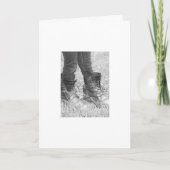 Je kunt je schoenen niet invullen kaart (Voorkant)