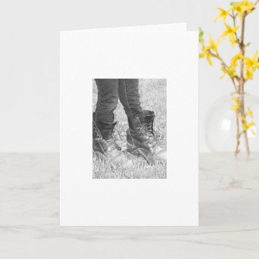 Je kunt je schoenen niet invullen kaart (Gele Bloem)