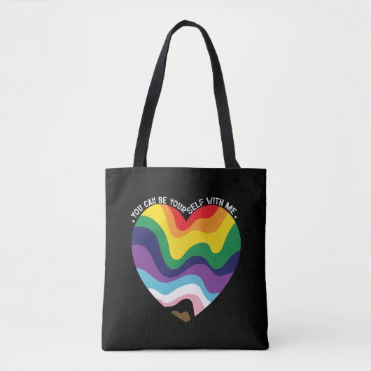 Je kunt jezelf met mij holebi transgender homo zij draagtas (Voorkant)