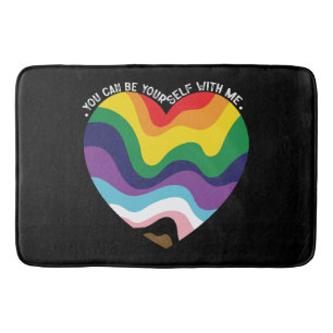 Je kunt jezelf zijn bij mij LGBT Transgender Homo  Badmat