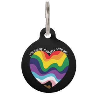 Je kunt jezelf zijn bij mij LGBT Transgender Homo Huisdierpenning