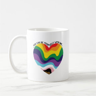 Je kunt jezelf zijn bij mij LGBT Transgender Homo Koffiemok