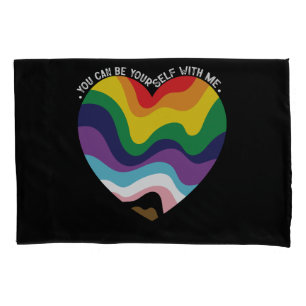 Je kunt jezelf zijn bij mij LGBT Transgender Homo Kussensloop