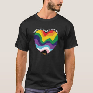 Je kunt jezelf zijn bij mij LGBT Transgender Homo  T-shirt