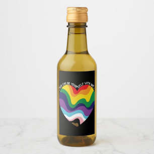 Je kunt jezelf zijn bij mij LGBT Transgender Homo  Wijn Etiket