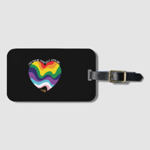 Je kunt jezelf zijn bij mij LGBT Transgender Homos Bagagelabel
